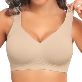 Women Seamless Wireless Supportive Bra Push Up Comfort Soft No Underwire Full Coverage T-Shirt Bra
