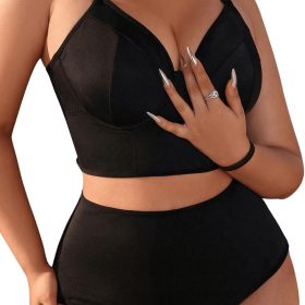 Women Plus Size Lingerie Set Underwire Bra and Panty Sets