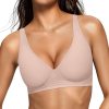Women Deep V Bras Wireless Comfortable Bra Supportive No Underwire Bras Tshirt Push Up s Plunge Seamless Bra